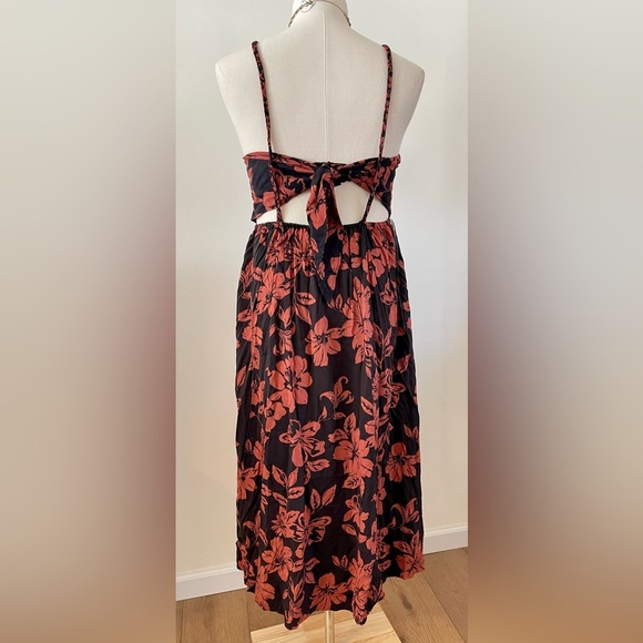 Free People FP | The Perfect Sundress | Floral | Cutout Tie Bust | Women’s L - Picture 4 of 6
